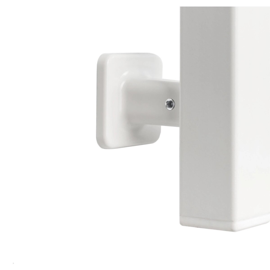 Uscător electric pentru prosoape SILOUETTE cu termostat, 70 W, 120 x 9 cm, alb, conexiune pe partea dreaptă