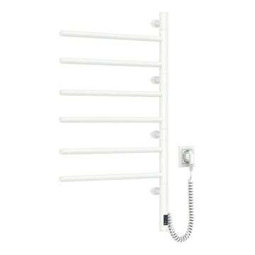 Uscător electric rotativ pentru prosoape cu termostat ARABESQUE, 105 W, 80 x 49 cm, alb