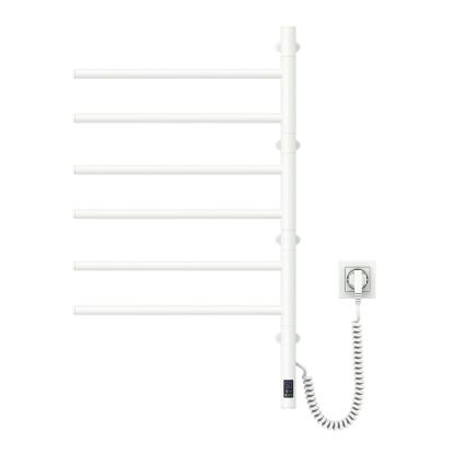 Uscător electric rotativ pentru prosoape cu termostat ARABESQUE, 105 W, 80 x 49 cm, alb