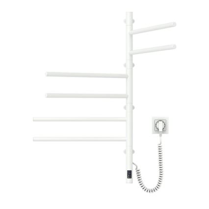Uscător electric rotativ pentru prosoape cu termostat ARABESQUE 105W  80x49 cm alb