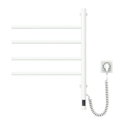 Uscător electric rotativ pentru prosoape cu termostat ARABESQUE, 60W, 65x49 cm, alb