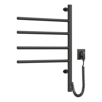Uscător electric rotativ pentru prosoape cu termostat ARABESQUE 60W 65x49 cm negru