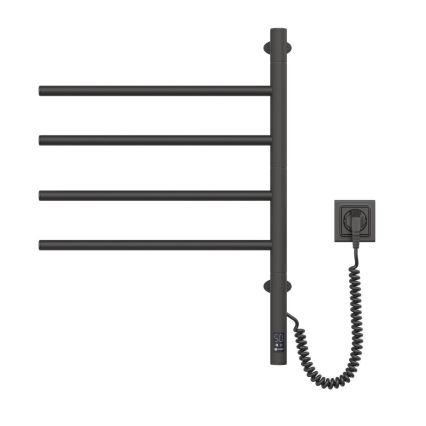 Uscător electric rotativ pentru prosoape cu termostat ARABESQUE 60W 65x49 cm negru