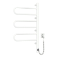 Uscător electric rotativ pentru prosoape cu termostat FOUETTE, 120 W, 80 x 49 cm, alb