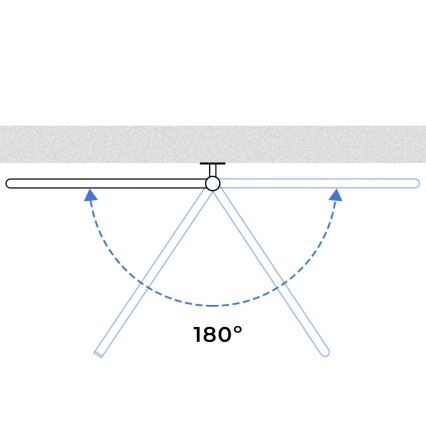 Uscător electric rotativ pentru prosoape cu termostat FOUETTE, 120 W, 80 x 49 cm, alb