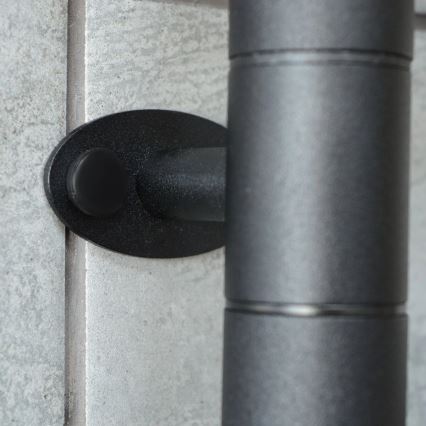 Uscător electric rotativ pentru prosoape cu termostat FOUETTE 60W 65x49 cm negru