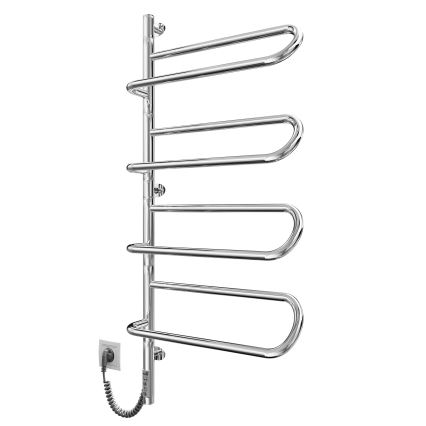 Suport electric rotativ pentru prosoape ELECTRA 120W/230V 100x44,5 cm inox/crom stânga