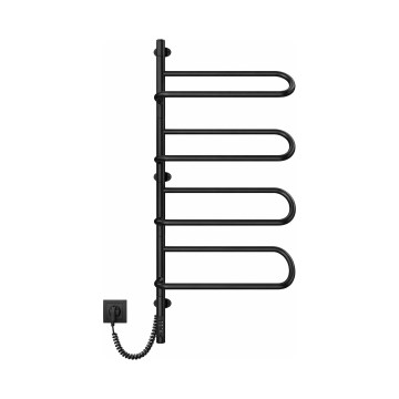 Uscător electric rotativ pentru prosoape ELECTRA 120W/230V 102,5x47,5 cm inox/negru stânga