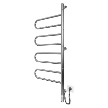 Uscător de prosoape electric rotativ TRISTAR 105W/230V 102,5x44,5cm IP44 inox/crom lucios