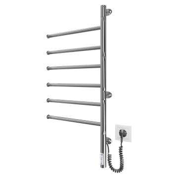 Uscător electric rotativ pentru prosoape VEER 80W/230V 80x44,5 cm inox/crom lucios