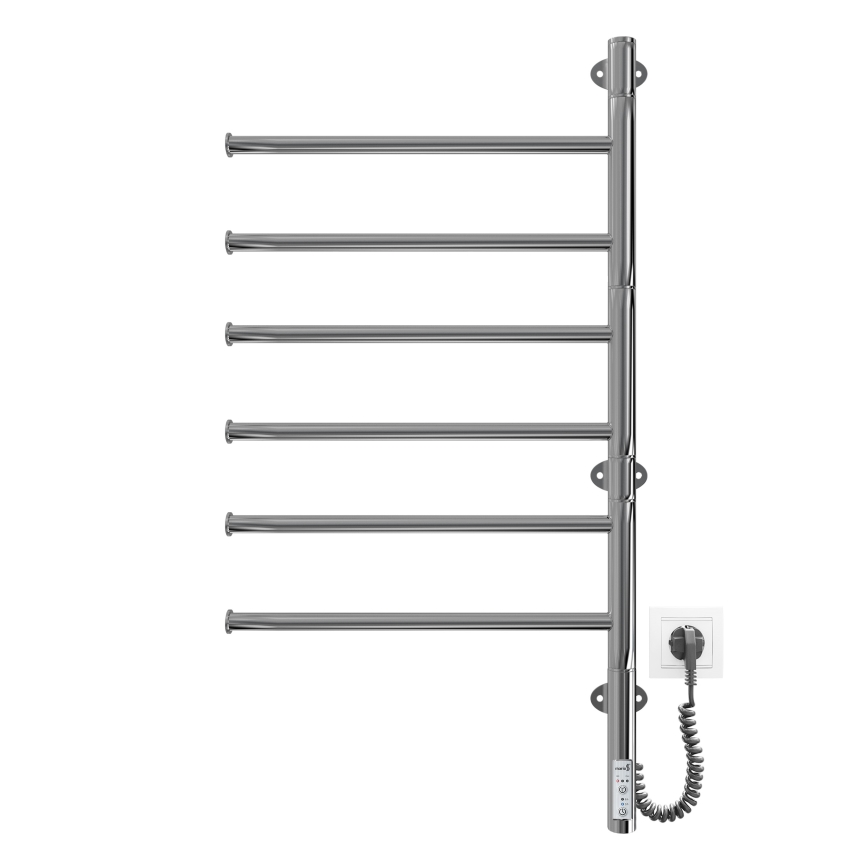 Uscător electric rotativ de prosoape VEER 80W/230V 82,5x44,5 cm inox/crom lucios