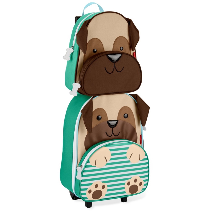 Valiză pe roți pentru copii Skip Hop ZOO mops