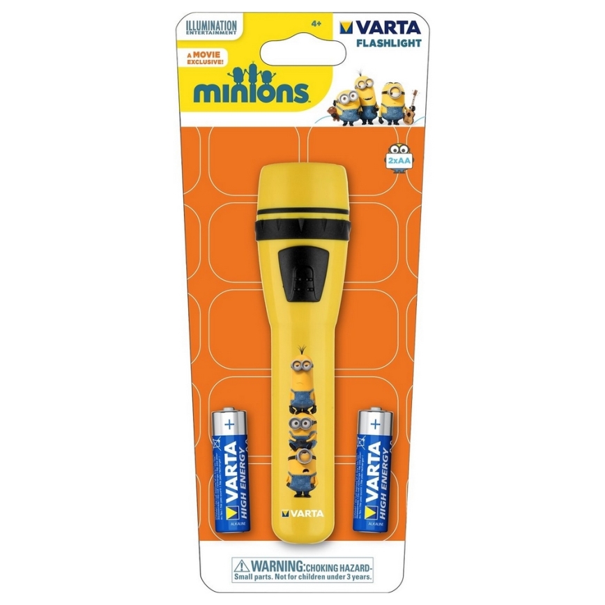 Varta 15610 - LED Lanternă copii MINIONS LED/2xAA galben