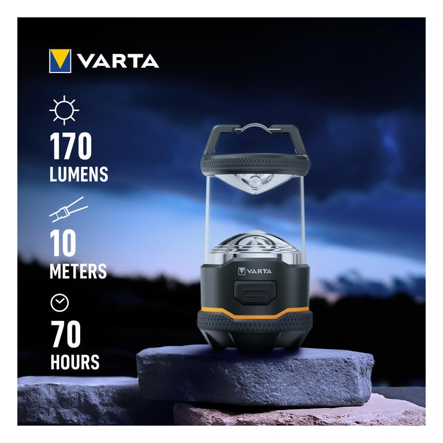 Varta 16550101111 - Lanternă de camping LED L10 LED/4xAA IP54