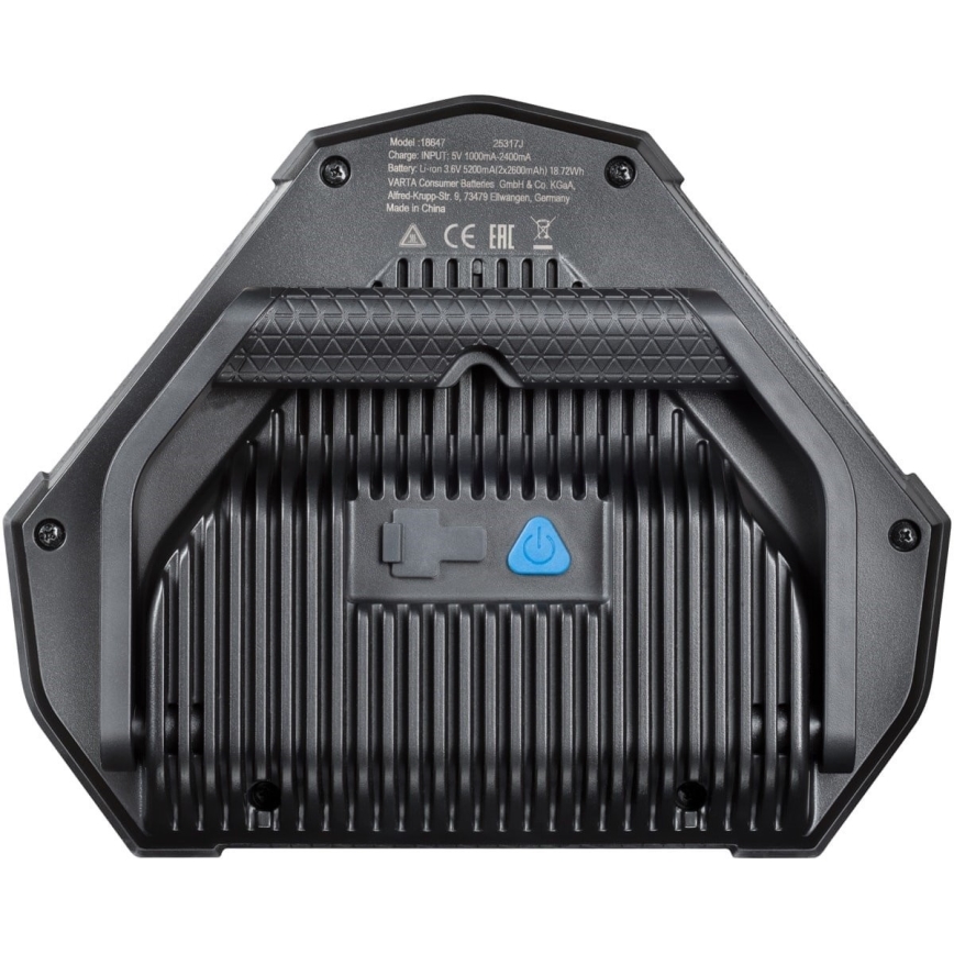 Varta 18647101401 - Lanternă portabilă LED WORK FLEX, 12 W, 5 V, 5200 mAh, IP54