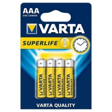 Varta 2003 - 4 buc Baterie zinc carbon SUPERLIFE AAA 1,5V
