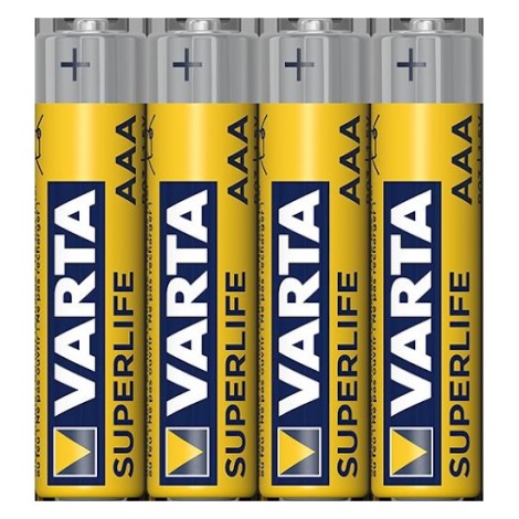 Varta 2003101304 - 4 buc Baterie clorură de zinc SUPERLIFE AAA 1,5V