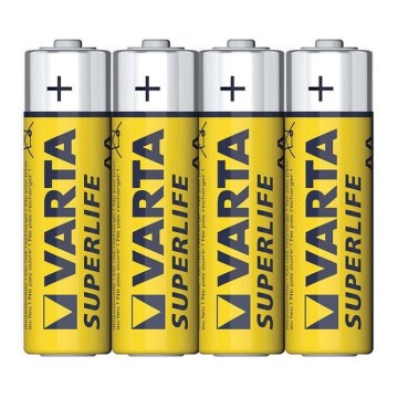 Varta 2006 - pachet de 4 baterii zinc-carbon SUPERLIFE AA 1,5V SUPERLIFE