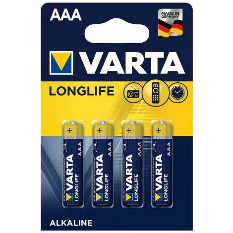 Varta 4103 - 4 buc Baterii alcaline LONGLIFE EXTRA AAA 1,5V