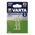 Varta 56733 - 2 buc Baterii reîncărcabile SOLAR ACCU AAA NiMH/550mAh/1,2V