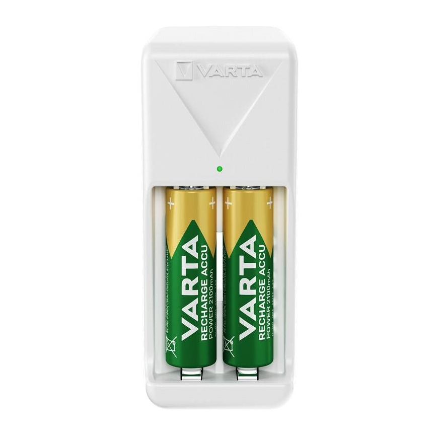 Varta 57656101451 - Încărcător de baterii 2xAA/AAA 2100 mAh 230V