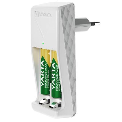 Varta 57656101451 - Încărcător de baterii 2xAA/AAA 2100 mAh 230V