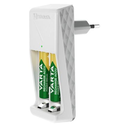 Varta 57656201421 - Încărcător de baterii 2xAA/AAA 800 mAh 230V