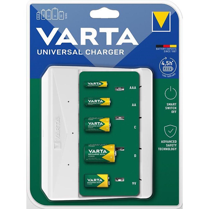 Varta 57658101401 - Încărcător de baterii AA/AAA/C/D/9V