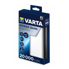 Varta 57978101111 - Power Bank ENERGY 20000mAh/2,4V alb