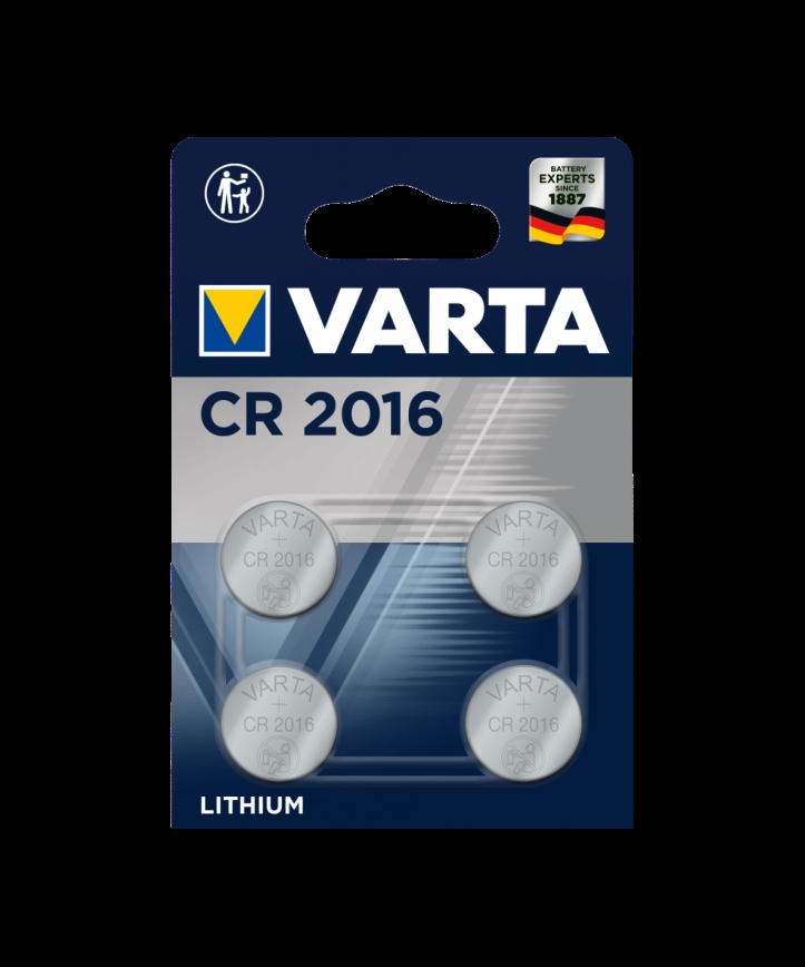 Varta 6016101404 - 4 buc Baterie cu buton litiu ELECTRONICS CR2016 3V