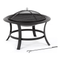 Vatră portabilă rotundă cu grătar Fieldmann d. 74 cm