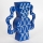 Vază ceramică 37,5x35,5 cm albastru