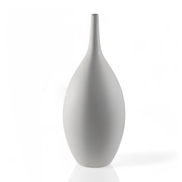 Vază ceramică albă, 47 cm