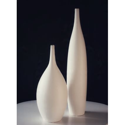 Vază ceramică albă, 47 cm