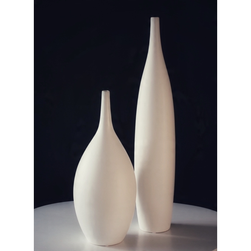 Vază ceramică albă, 47 cm