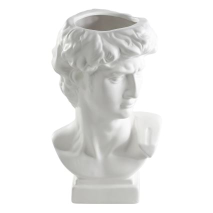 Vază ceramică Eglo 26x16 cm alb
