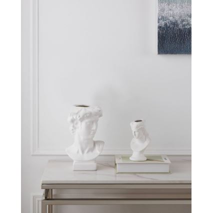 Vază ceramică Eglo 26x16 cm alb