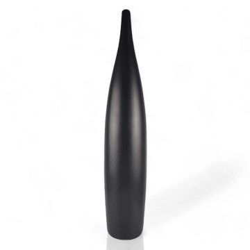 Vază ceramică, negru mat, 70 cm
