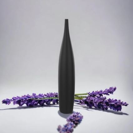 Vază ceramică, negru mat, 70 cm