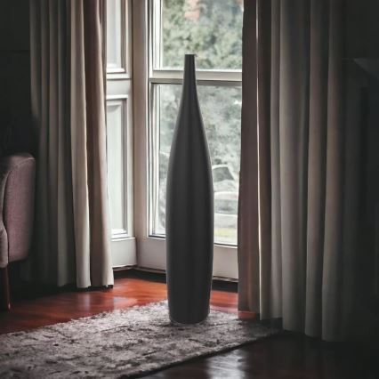 Vază ceramică, negru mat, 70 cm