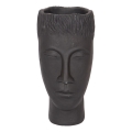 Vază decorativă 25 x 14 x 12,5 cm, negru/ciment