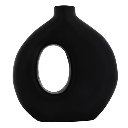 Vază din lemn Eglo 16,5x18 cm negru