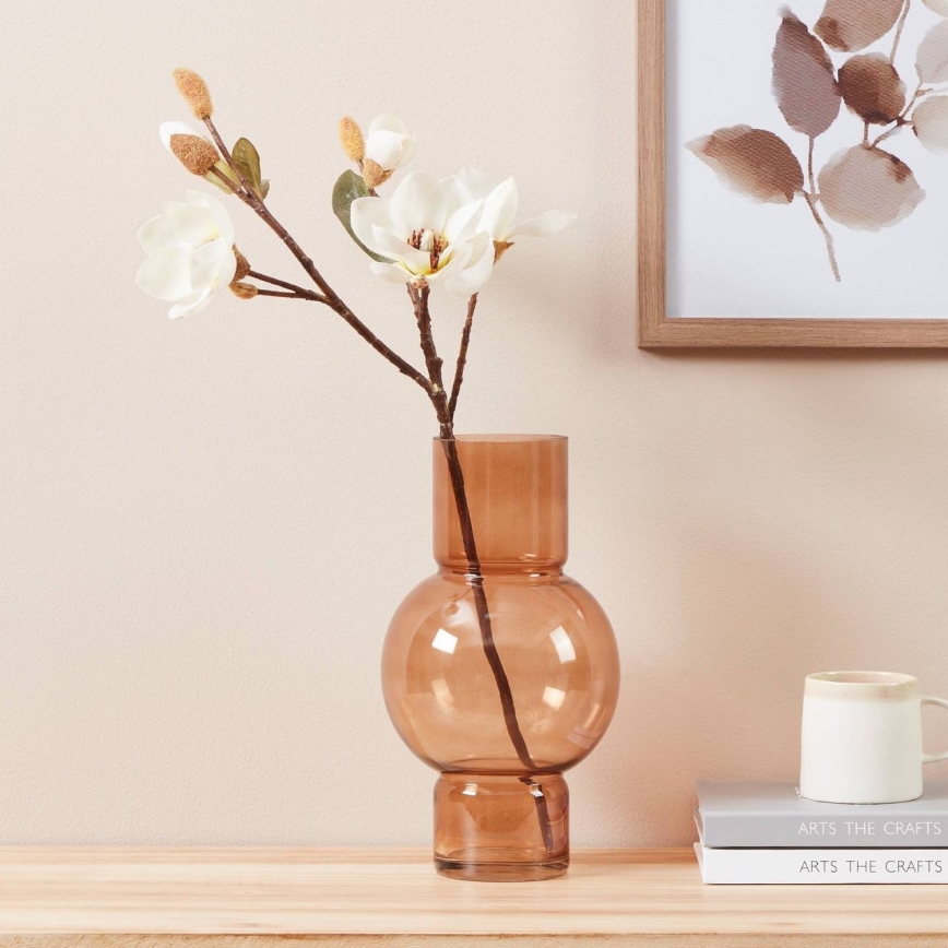 Vază din sticlă Eglo 28x15,5 cm maro