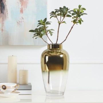 Vază din sticlă KENYASI, 27 x 15,5 cm, aurie - Eglo 421358