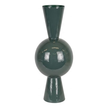 Vază metalică 60x25 cm verde