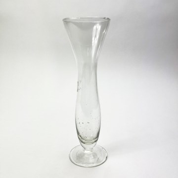 Vază transparentă de sticlă 20 cm