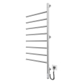 VEER Încălzitor electric rotativ pentru prosoape, 95W/230V, 102,5x44,5 cm, inox/crom lucios