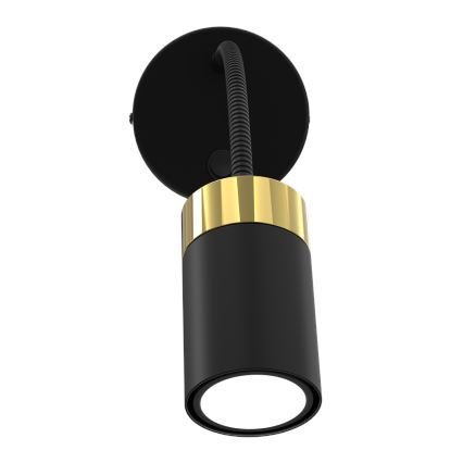 Veioză flexibilă JOKER 1xGU10/8W/230V negru/auriu