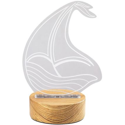 Veioză LED de masă pentru copii LED/2W/5V 3000K fag barcă Rabalux