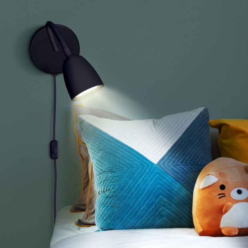 Veioză LED dimabilă LED/4W/230V negru